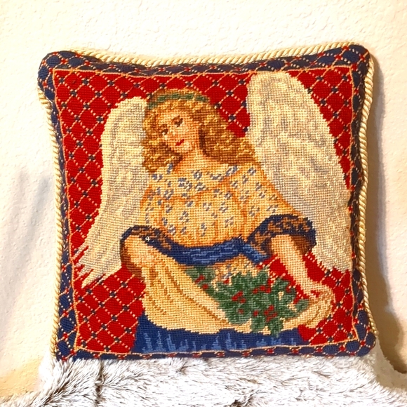 Vintage Other - CHRISTMAS ANGEL PILLOW